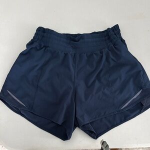 Lululemon Athletica Hotty Hot 4” Navy Women's Athletic Shorts - size 8